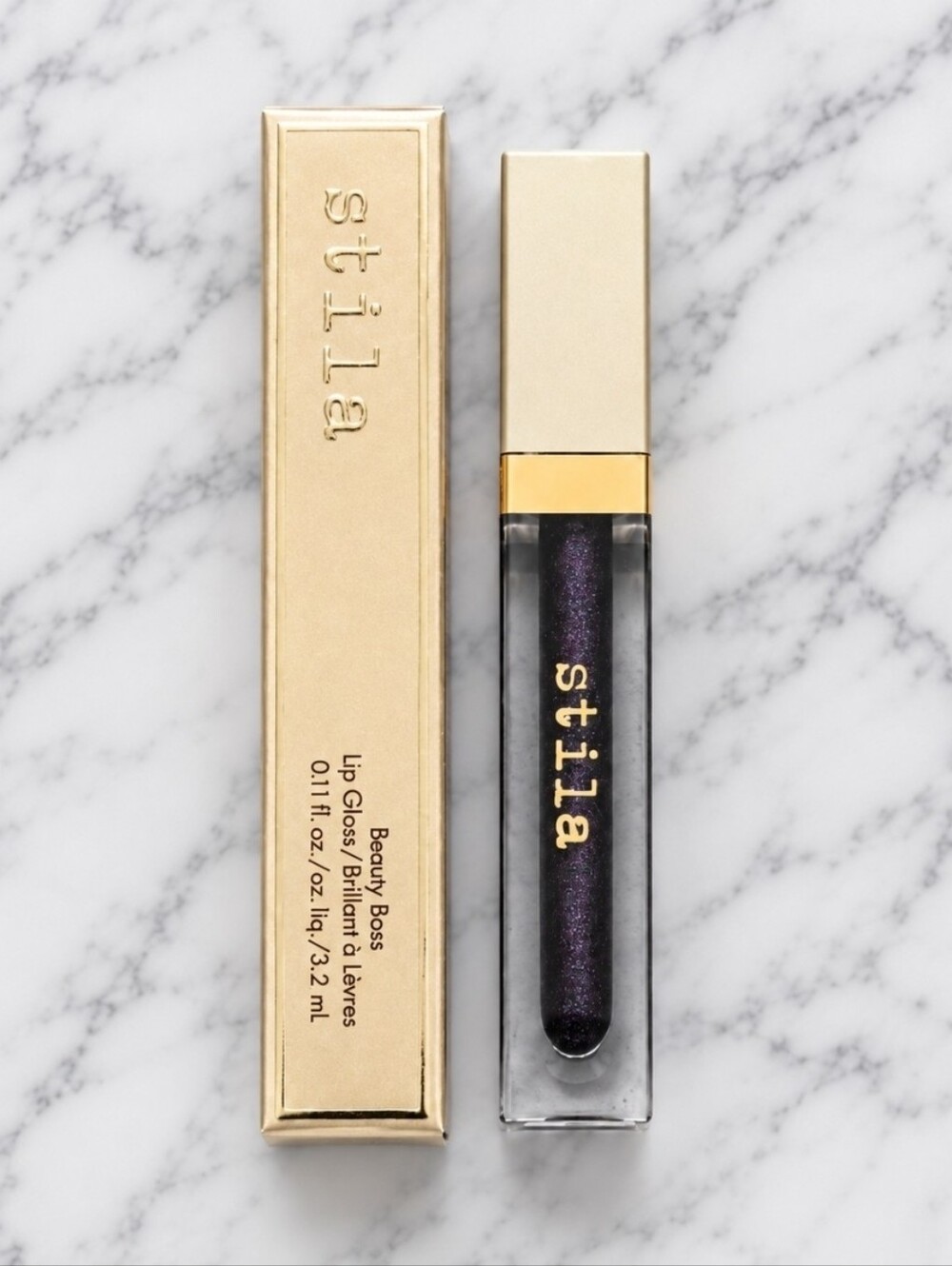 Stila IN THE BLACK Beauty Boss Lip Gloss .11 oz NIB!